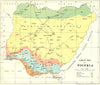 NIGERIA. Forest Map of Nigeria 1936 old vintage plan chart