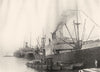 NIGERIA. Shipping at Apapa Wharf 1936 old vintage print picture