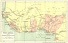 NIGERIA. West Africa showing Railways & Principal Rivers 1936 old vintage map