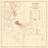 LAGOS CITY PLAN. 1931 Census map main divisions population. Nigeria 1936