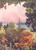 SWITZERLAND. Lake Constance from Schloss Mainau 1916 old antique print picture
