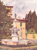 FLORENCE. Italy. The Villa Petraja, Florence 1916 old antique print picture