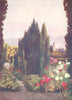 GERMANY. The Rose Garden, Friedrichshof 1916 old antique vintage print picture