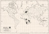 WORLD. The German and Portuguese Empires I 1914 1948 old vintage map chart