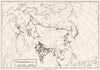 ASIA. The Railroads of Asia in 1914 1948 old vintage map plan chart
