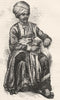 INDIA. Native of Chennai c1880 old antique vintage print picture