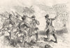 INDIA. Clive leading his men up to Kanchipuram c1880 old antique print picture