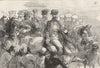 INDIA. Arrival of Major Lawrence at Coilady c1880 old antique print picture