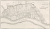INDIA. Territory of Calcutta(Kolkata) attacked Surajah Dowlah 1756 c1880 map