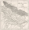 INDIA. Map of Awadh and the North-West Provinces c1880 old antique chart