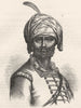 INDIA. Hyder Ali c1880 old antique vintage print picture