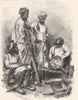 INDIA. Jaut Zemindars and Peasants c1880 old antique vintage print picture