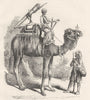 INDIA. Camel Jingalls c1880 old antique vintage print picture