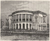 INDIA. European residence in Calcutta(Kolkata) c1880 old antique print picture