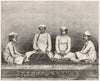 INDIA. Group of Brahmins c1880 old antique vintage print picture