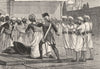 INDIA. Lieutenant Flint's deed of daring c1880 old antique print picture