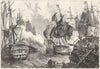 SRI LANKA. Sea-Fight off Trincomalee c1880 old antique vintage print picture