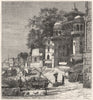 INDIA. Nepaulese Pagoda at Varanasi c1880 old antique vintage print picture
