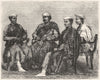 INDIA. Hindu Bankers of the North-West provinces c1880 old antique print