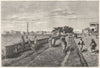 INDIA. The Esplanade, Calcutta(Kolkata) c1880 old antique print picture