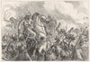 INDIA. Tipu Sultan at the Lines of Travancore c1880 old antique print picture