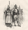 INDIA. Group of Brinjarries c1880 old antique vintage print picture