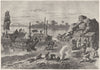 INDIA. Boats and Boatmen of the Ganges c1880 old antique vintage print picture