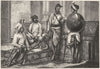 INDIA. Group of Rajputs c1880 old antique vintage print picture