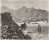 PAKISTAN. View of the Indus, near Attock c1880 old antique print picture