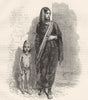INDIA. Mussulman woman of Bhopal c1880 old antique vintage print picture