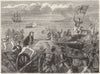 INDIA. Attack of Blue-Jackets, Port Jacotel(Grand Port?)Mauritius c1880 print