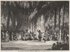 INDONESIA. Javanese dancing girls-Fete Day in the Forest c1880 old print