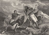 IRELAND. Death of Rollo Gillespie c1880 old antique vintage print picture