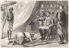 NEPAL. Sir David Ochterlony and the Ghoorka Messenger c1880 old antique print