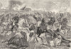 INDIA. Fitzgerald's Charge c1880 old antique vintage print picture