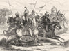 INDIA. Group of Mahrattas, 1818 c1880 old antique vintage print picture