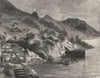 INDIA. View of the Lake of Burdi Talao, near Udaipur c1880 old antique print