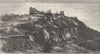 INDIA. Thakour's Castle at Tintoni, Bhils country c1880 old antique print