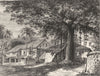 INDIA. View of a street in Mazagaon, Mumbai c1880 old antique print picture