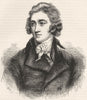 PORTRAITS. Portrait of the Right Hon George Canning c1880 old antique print