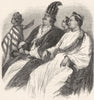 BURMA. Group of Burmese Nobles c1880 old antique vintage print picture