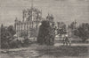 INDIA. Martiniere, Palace of Claude Martin, Lucknow c1880 old antique print