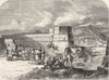 AFGHANISTAN. View of Kabul c1880 old antique vintage print picture