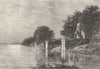 INDIA. Suttee Chaora-Ghat, broad stairs of Funerals, Ganges at Kanpur c1880