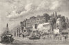 INDIA. View of the Quay of Varanasi c1880 old antique vintage print picture