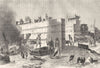 INDIA. Hindu Funeral Rites in Calcutta(Kolkata) c1880 old antique print