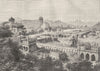 INDIA. The Royal Necropolis at Golconda, Hyderabad(Deccan) c1880 old print