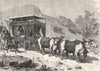 INDIA. The Chopaya or Hindu Travelling Carriage c1880 old antique print