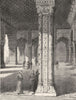 INDIA. Great Hall of the Dewan Khas in the Palace of Delhi c1880 old print