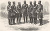 INDIA. Native officers of the Bengal irregular Cavalry c1880 old antique print